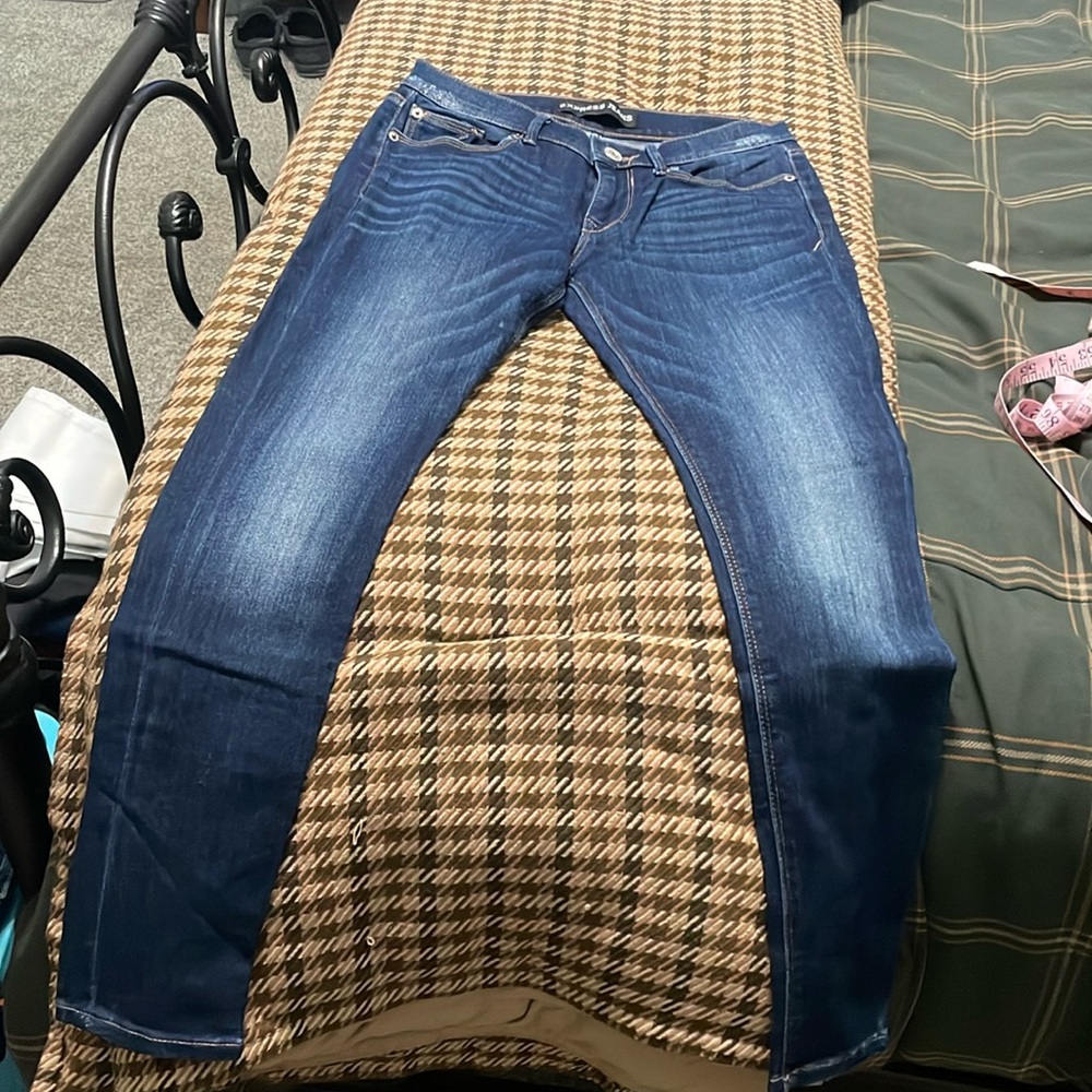 Express mid rise jean leggings